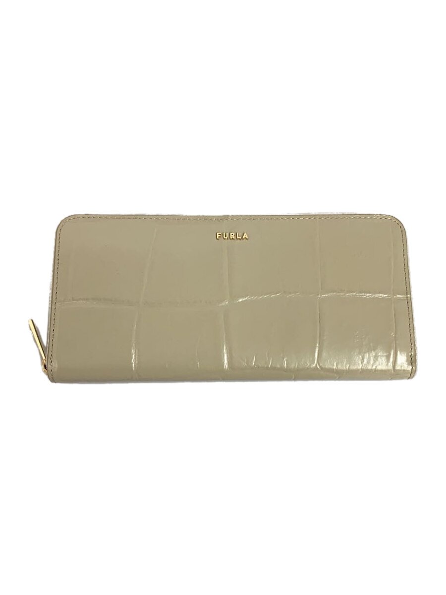 Clothing Accessories (Caps, Ties, Belts) - 【中古】FURLA◆長財布/--/BEG/無地/レディース/BX0187【服飾雑貨他】