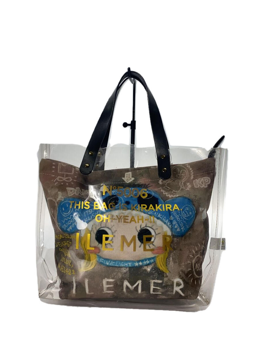 【中古】ILEMER◆トートバッグ/PVC/マルチカラー/着ぐるみアート【バッグ】