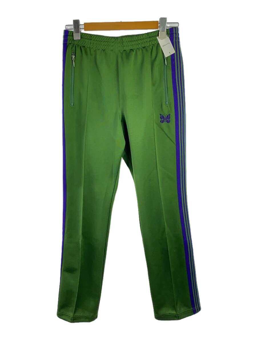 【中古】Needles◆Narrow Track Pant/ストレートパンツ/S/ポリエステル/GRN/NS247【メンズウェア】
