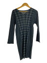 【中古】PLEATS PLEASE ISSEY MIYAKE◆長袖ワンピース/3/ポリエステル/BLK/総柄/PP53-JT626【レディースウェア】(4)