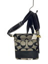 【中古】COACH◆ショルダーバッグ/キャンバス/BLK/総柄/10129//【バッグ】(4)