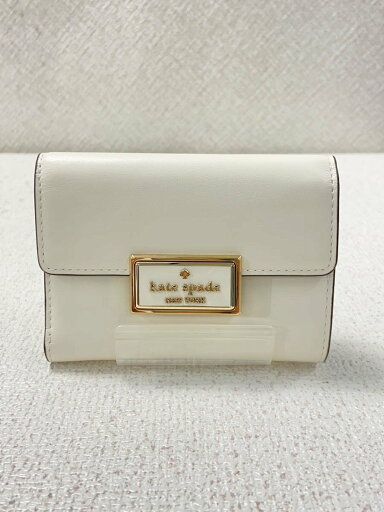 【中古】kate spade new york◆3つ折り財布/レザー/CRM/レディース【服飾雑貨他】 【中古】kate spade new york◆3つ折り財布/レザー/CRM/レディース【服飾雑貨他】