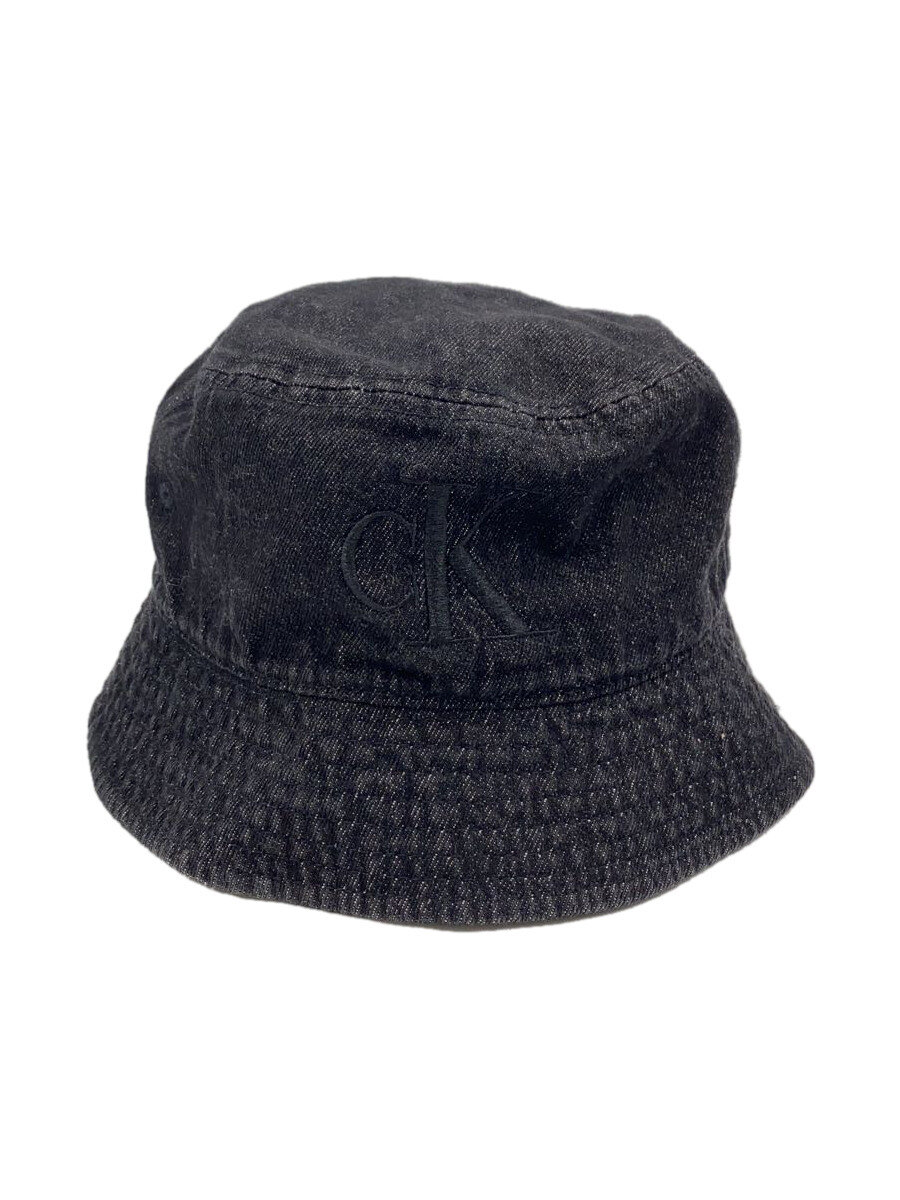 【中古】Calvin Klein◆バケットハット/--/コットン/ブラック/メンズ【服飾雑貨他】