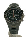 【中古】SEIKO◆クォーツ腕時計/アナログ/ラバー/BLK/BLK/7T62-0LL0【服飾雑貨他】