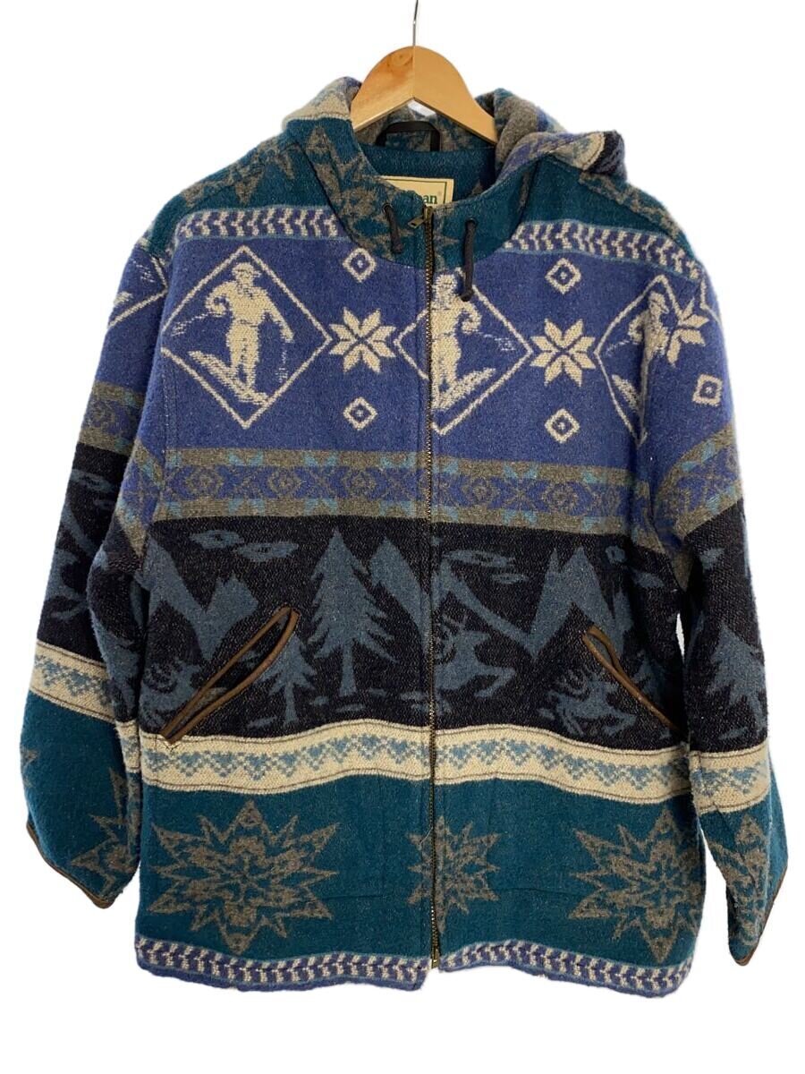 【中古】L.L.Bean◆ジャケット/H228/ノルディック柄/ダブルジップ/S//【メンズウェア】