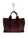 【中古】HERMES◆ドーヴィルPM/使用感/色褪せ有/キャンバス/BRD【バッグ】(4)
