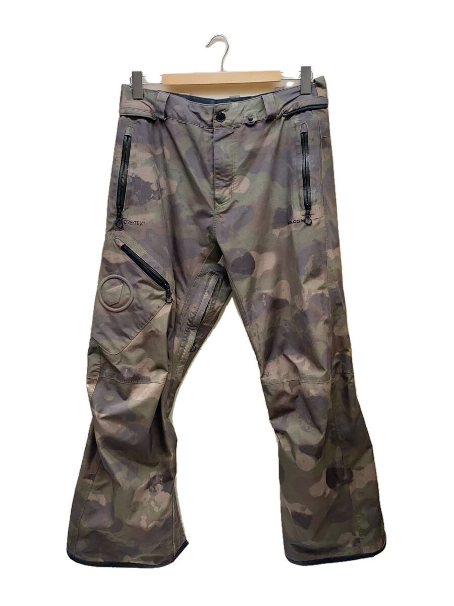 【中古】VOLCOM◆ボトム/S/カモフラ/G1351904 CAM/裾 ダメージ有【スポーツ】