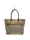 【中古】LOUIS VUITTON◆サレヤMM_ダミエ・アズール_WHT/PVC/WHT/総柄【バッグ】