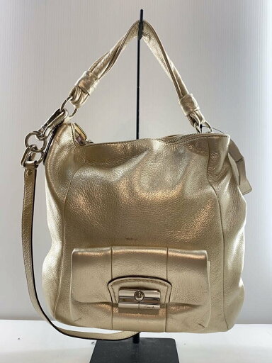 【中古】COACH◆クリスティンホーボー/ショルダーバッグ_オールレザー/レザー/GLD/14783【バッグ】 【中古】COACH◆クリスティンホーボー/ショルダーバッグ_オールレザー/レザー/GLD/14783【バッグ】