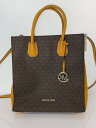 【中古】MICHAEL KORS◆ショルダーバッグ/レザー/BRW【バッグ】