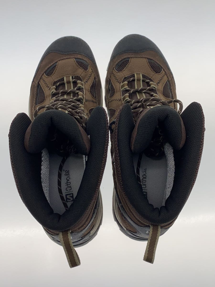 【中古】salomon◆ハイカットスニーカー/27.5cm/ブラウン/145464【シューズ】