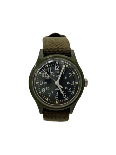 【中古】TIMEX◆クォーツ腕時計/アナログ/ブラック/カーキ/TW2T33700/オリジナルキャンパー【服飾雑貨他】 【中古】TIMEX◆クォーツ腕時計/アナログ/ブラック/カーキ/TW2T33700/オリジナルキャンパー【服飾雑貨他】