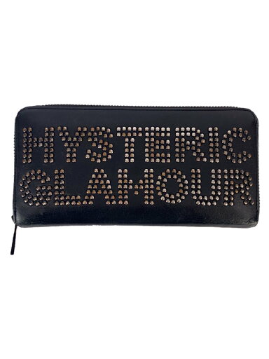 【中古】HYSTERIC GLAMOUR◆LOGO STUDS ロングウォレット/ロゴスタッズロングウォレット/長財布/レザー/BLK/メンズ【服飾雑貨他】 【中古】HYSTERIC GLAMOUR◆LOGO STUDS ロングウォレット/ロゴスタッズロングウォレット/長財布/レザー/BLK/メンズ【服飾雑貨他】