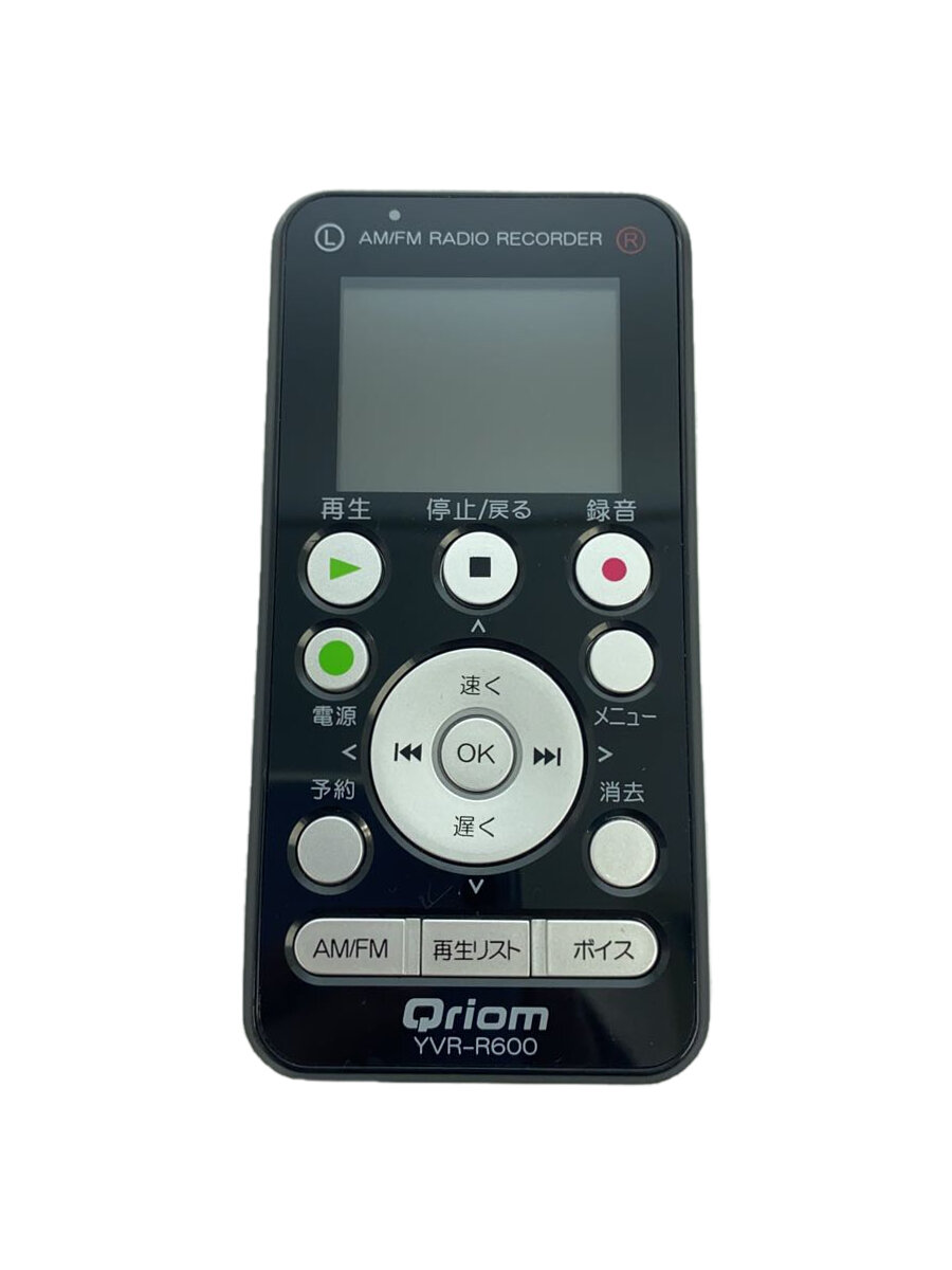 【中古】YAMAZEN(山善)◆ICレコーダー/yvr-r600/ラジオボイスレコーダー/キュリオム/ブラック/AM/FM【家電・ビジュアル・オーディオ】