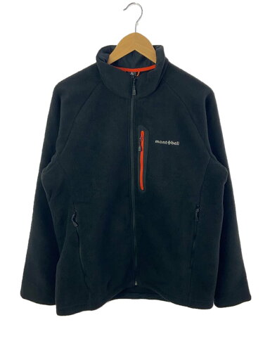 【中古】mont-bell◆クリマプラス200 ジャケット/XL/ポリエステル/BLK/無地【メンズウェア】