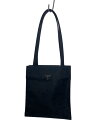 【中古】GUESS◆黒/バッグ/PVC/BLK【バッグ】