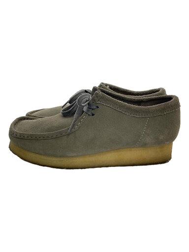 【中古】Clarks◆Wallabee/ブーツ/25.5cm/GRY/スウェード/11826//【シューズ】 【中古】Clarks◆Wallabee/ブーツ/25.5cm/GRY/スウェード/11826//【シューズ】