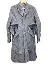 【中古】COMME des GARCONS HOMME PLUS◆コート/S/ポリエステル/BLK/PM-J035/AD2023/テーラードドッキングコート【メンズウェア】(4)