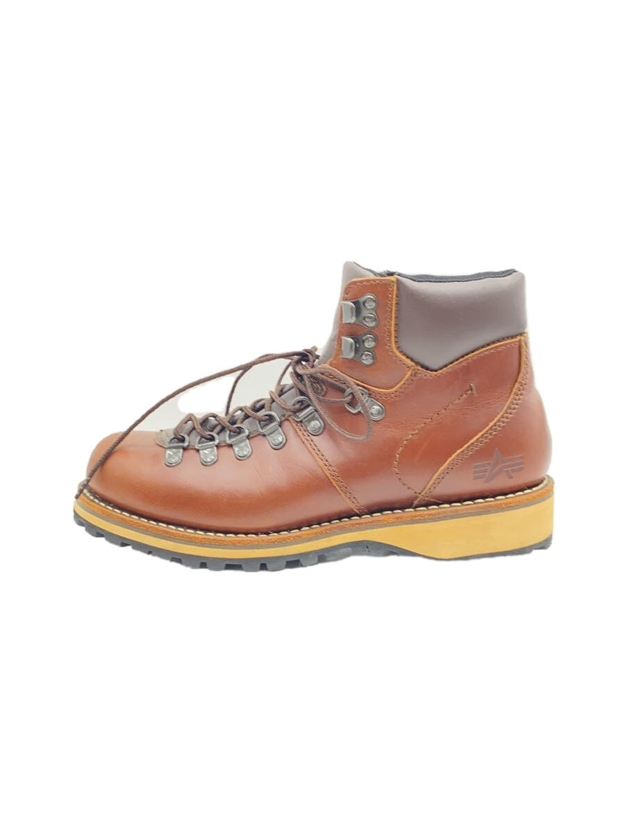 【中古】ALPHA INDUSTRIES◆トレッキングブーツ/25.5cm/BRW/牛革/70041【シューズ】