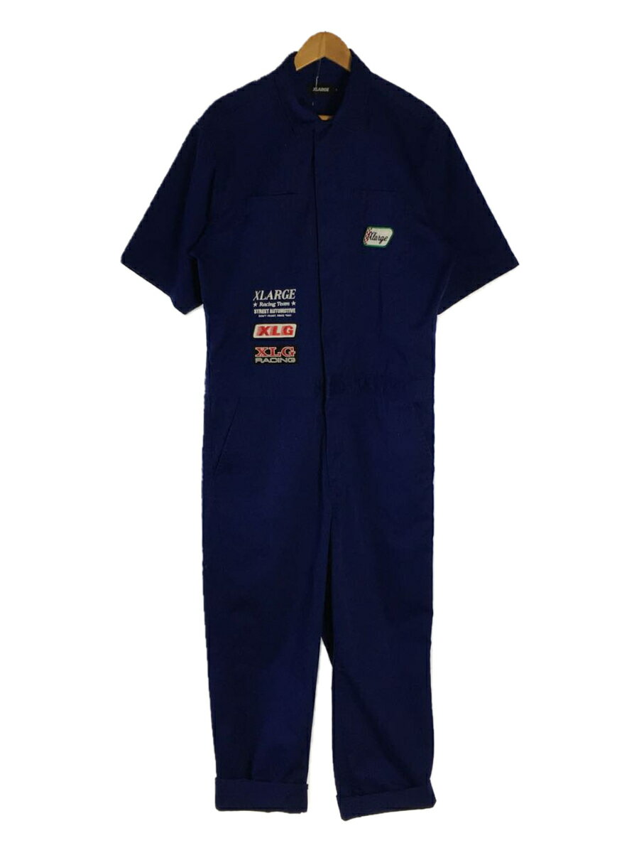 【中古】X-LARGE◆オールインワン/M//S/S JUMP SUIT VINTAGE RACING CAR TEAM【メンズウェア】