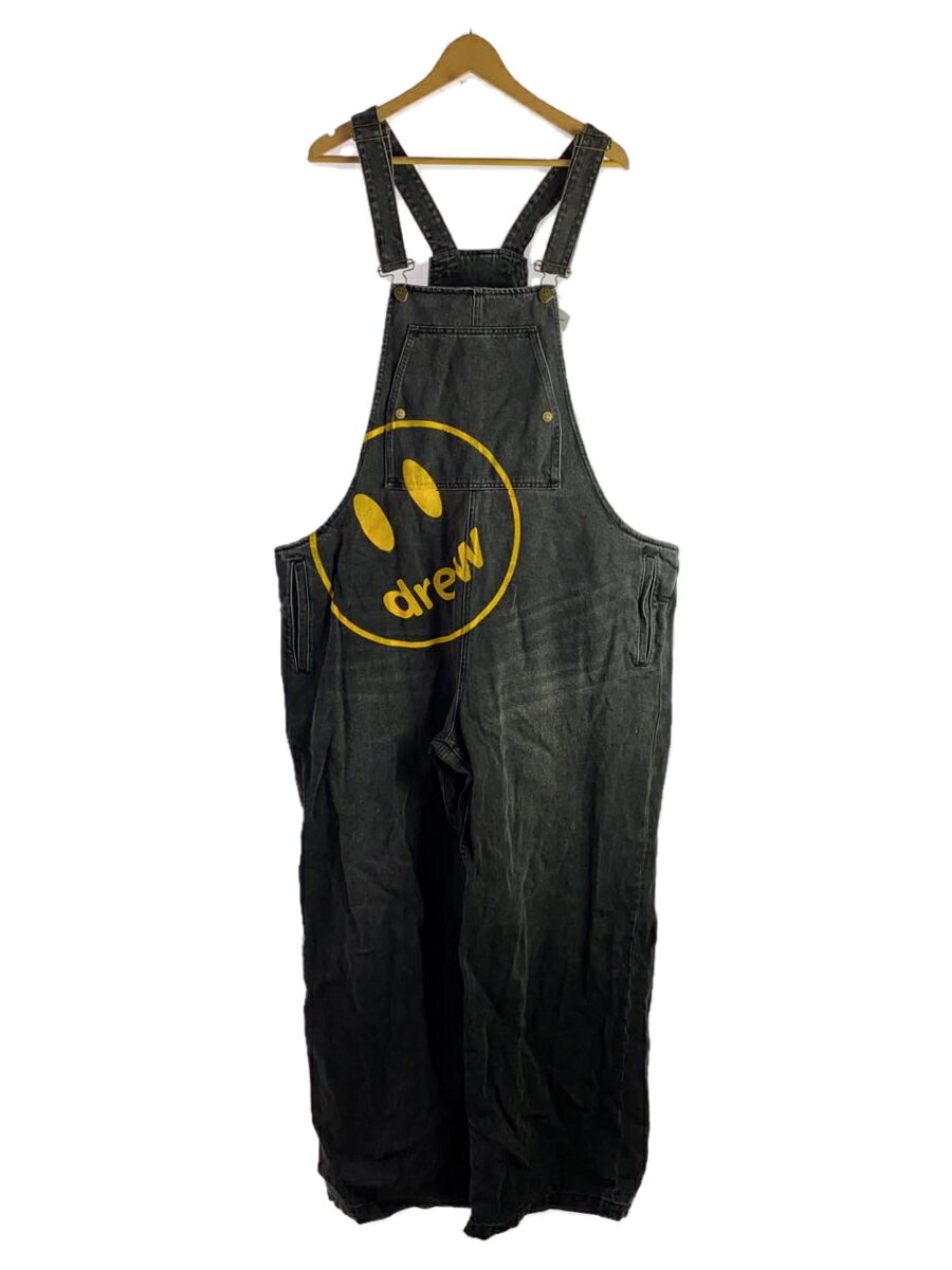 【中古】drew house◆Drew House/Mascot Fishing Overall/オーバーオール/ブラック【メンズウェア】