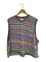 【中古】SHEBA◆23ss/OMD KNIT VEST/ニットベスト(薄手)/2/コットン/マルチカラー/23013001【メンズウェア】