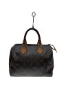 【中古】LOUIS VUITTON◆1)スピーディ25_モノグラム・キャンバス_BRW/PVC/BRW【バッグ】
