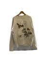 【中古】KHOKI◆スウェット/24AW/Vintage finished sweatshirt/2/コットン/クリーム/24fw-t-04//【メンズウェア】