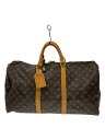 【中古】LOUIS VUITTON◆キーポル50_モノグラム・キャンバス_BRW/PVC/BRW【バッグ】
