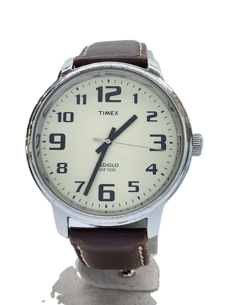 【中古】TIMEX◆クォーツ腕時計/アナ