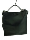 【中古】FENDI◆ピーカブーXライトフィット2wayトートバッグ/レザー/BLK/7VA447【バッグ】