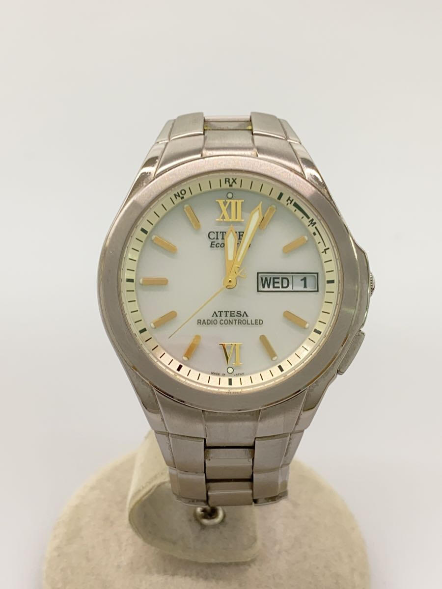 【中古】CITIZEN◆ソーラー腕時計/アナログ/--/GLD/SLV/gn-4w-s【服飾雑貨他】