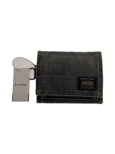 【中古】PORTER◆3つ折り財布/ポリエステル/IDG/無地/メンズ【服飾雑貨他】 【中古】PORTER◆3つ折り財布/ポリエステル/IDG/無地/メンズ【服飾雑貨他】