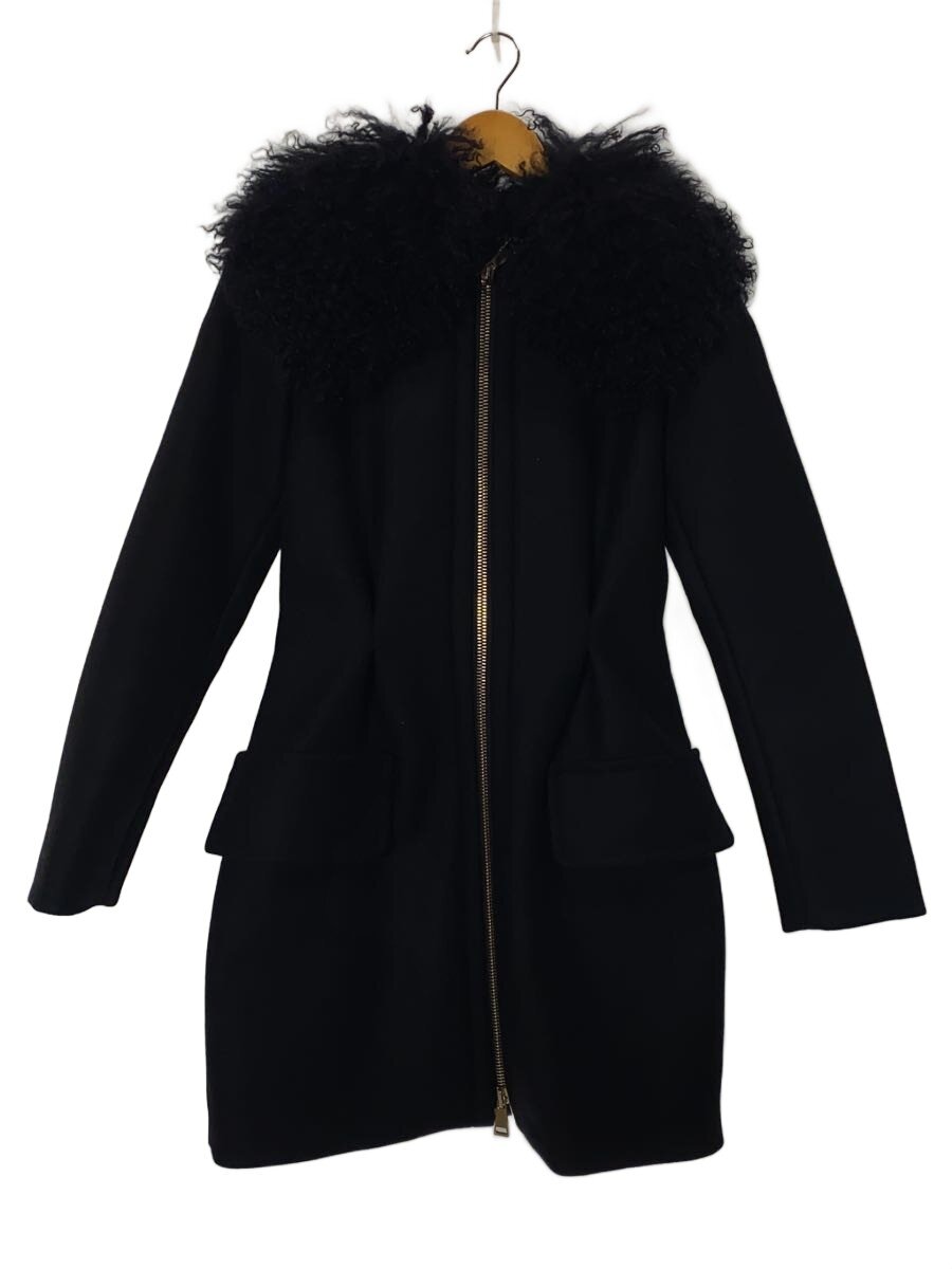 【中古】MONCLER◆ロングダウンジャケット/0/ウール/BLK/420934935120 572 ...