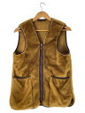 【中古】Barbour◆ジャケットライナーフリースベスト/34/アクリル/BRW/無地【メンズウェア】