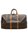 【中古】LOUIS VUITTON◆キーポル50_モノグラム・キャンバス_BRW/PVC/ブラウン【バッグ】