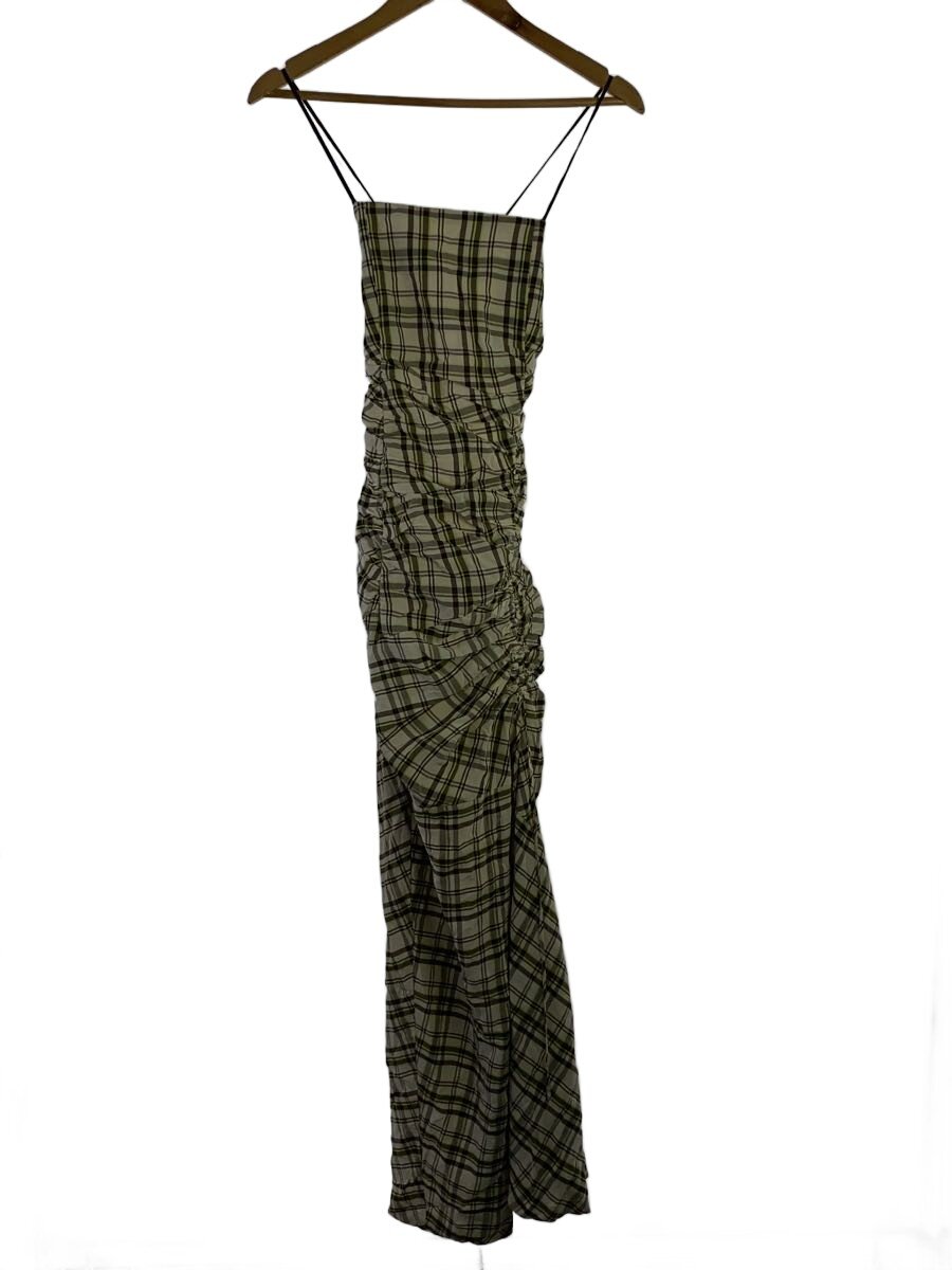 MAISON SPECIAL◆Stripe Maxidresses/キャミワンピース/38/レーヨン/クリーム/チェック/21241265104
