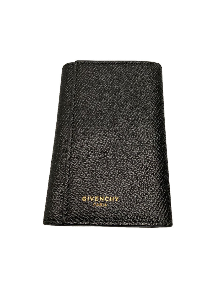 【中古】GIVENCHY◆キーケース/レザー/BLK/無地/メンズ【服飾雑貨他】