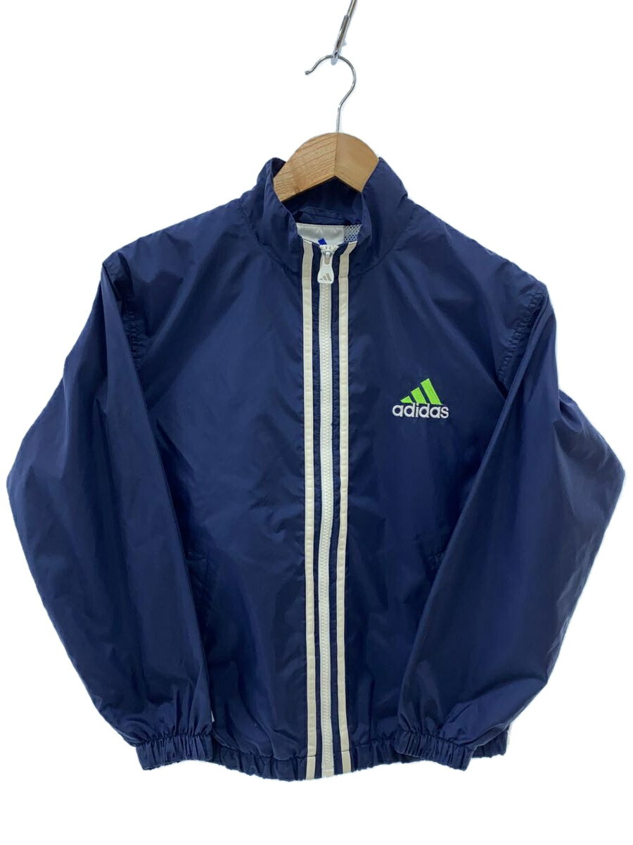 【中古】adidas◆ナイロンジャケット/M/ポリエステル/ネイビー/無地/16765【メンズウェア】