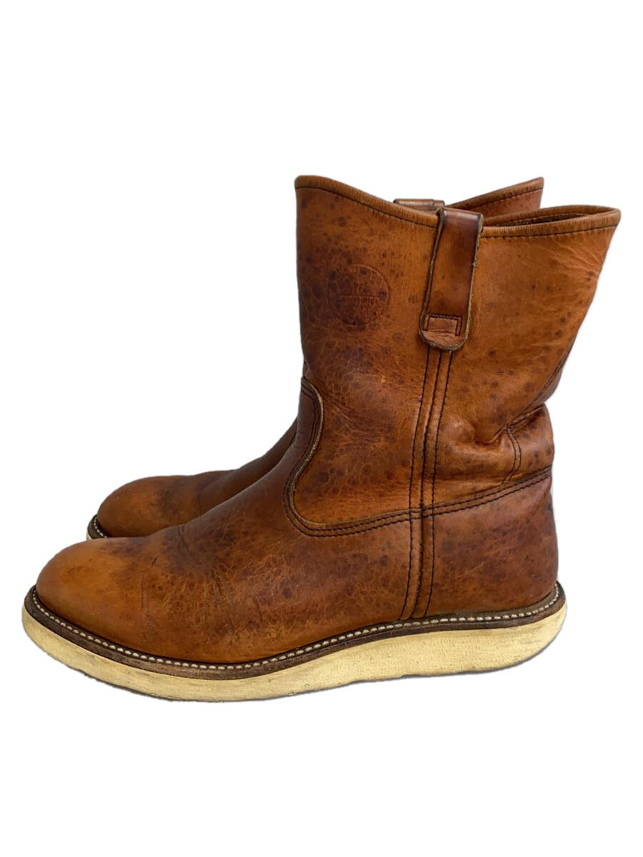 【中古】RED WING◆ペコスブーツ/UK8/BRW【シューズ】