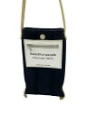 【中古】beautiful people◆ショルダーバッグ/キャンバス/BLK【バッグ】(4)