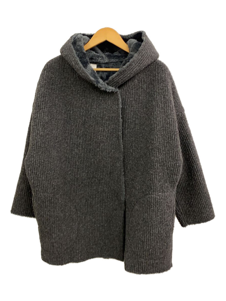 【中古】lasud◆コート/9/コットン/GRY/無地/ML-344【レディースウェア】