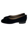 【中古】CHANEL◆フラットパンプス/36/BLK【シューズ】