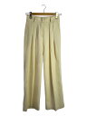 【中古】TODAYFUL◆Tuck Twill Trousers/ボトム/36/ポリエステル/BEG/12310717//【レディースウェア】