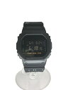 【中古】CASIO◆腕時計/デジタル/ラバー/BLK/DW-5600VT【服飾雑貨他】