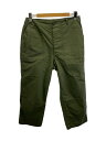 【中古】MILITARY◆ベイカーパンツ/ボトム/M/カーキ/8405-823-7595/ウエストリペア有【メンズウェア】