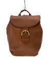 【中古】COACH◆リュック/レザー/BRW/無地/4134【バッグ】