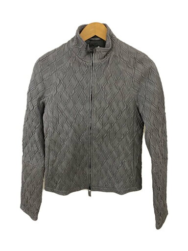 【中古】EMPORIO ARMANI◆レザージャケット・ブルゾン/44/馬革/GRY/h31r97【メンズウェア】 【中古】EMPORIO ARMANI◆レザージャケット・ブルゾン/44/馬革/GRY/h31r97【メンズウェア】