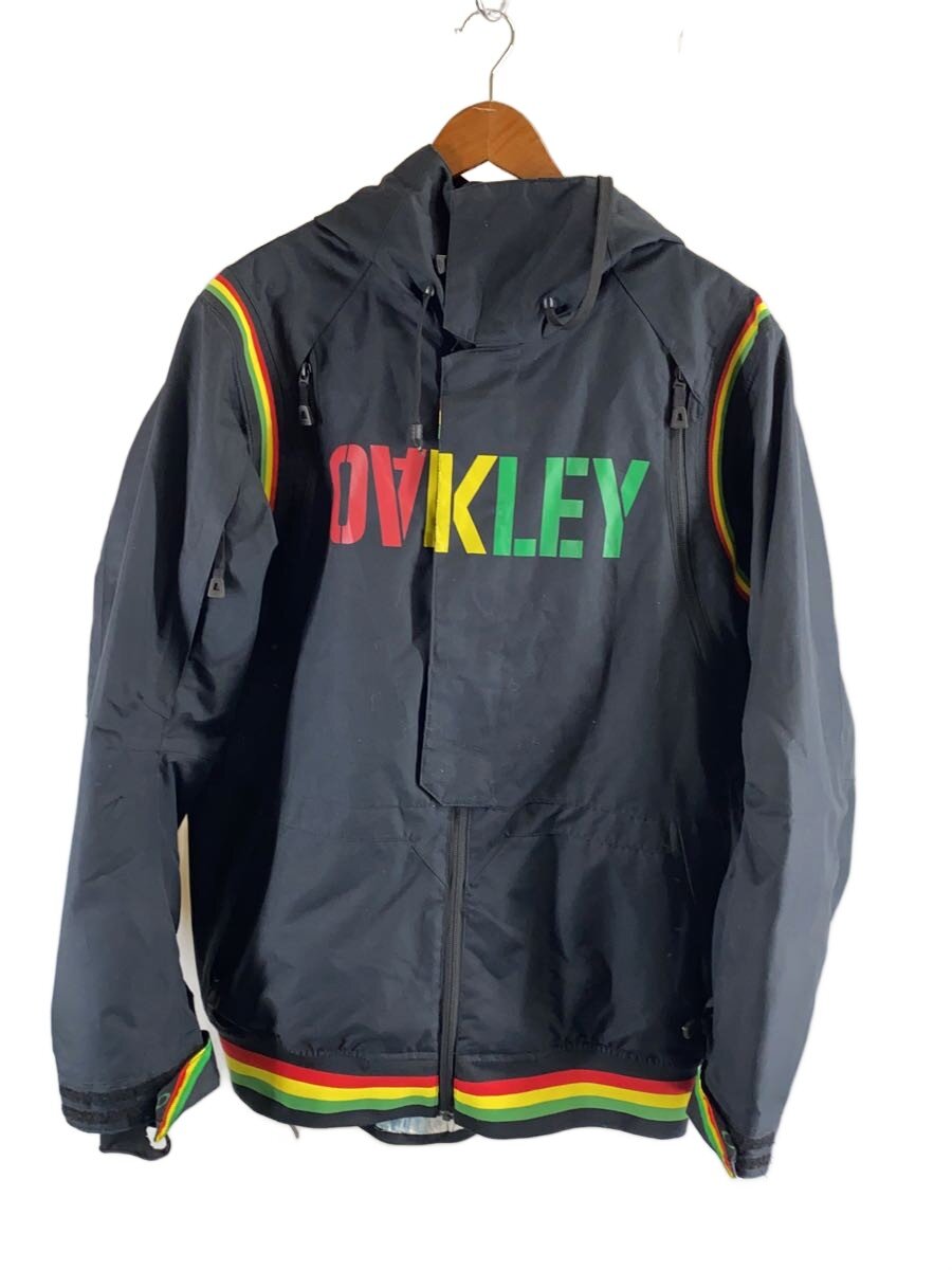 【中古】OAKLEY◆Rasta color/スポーツウェアー/M/BLK【スポーツ】(4)
