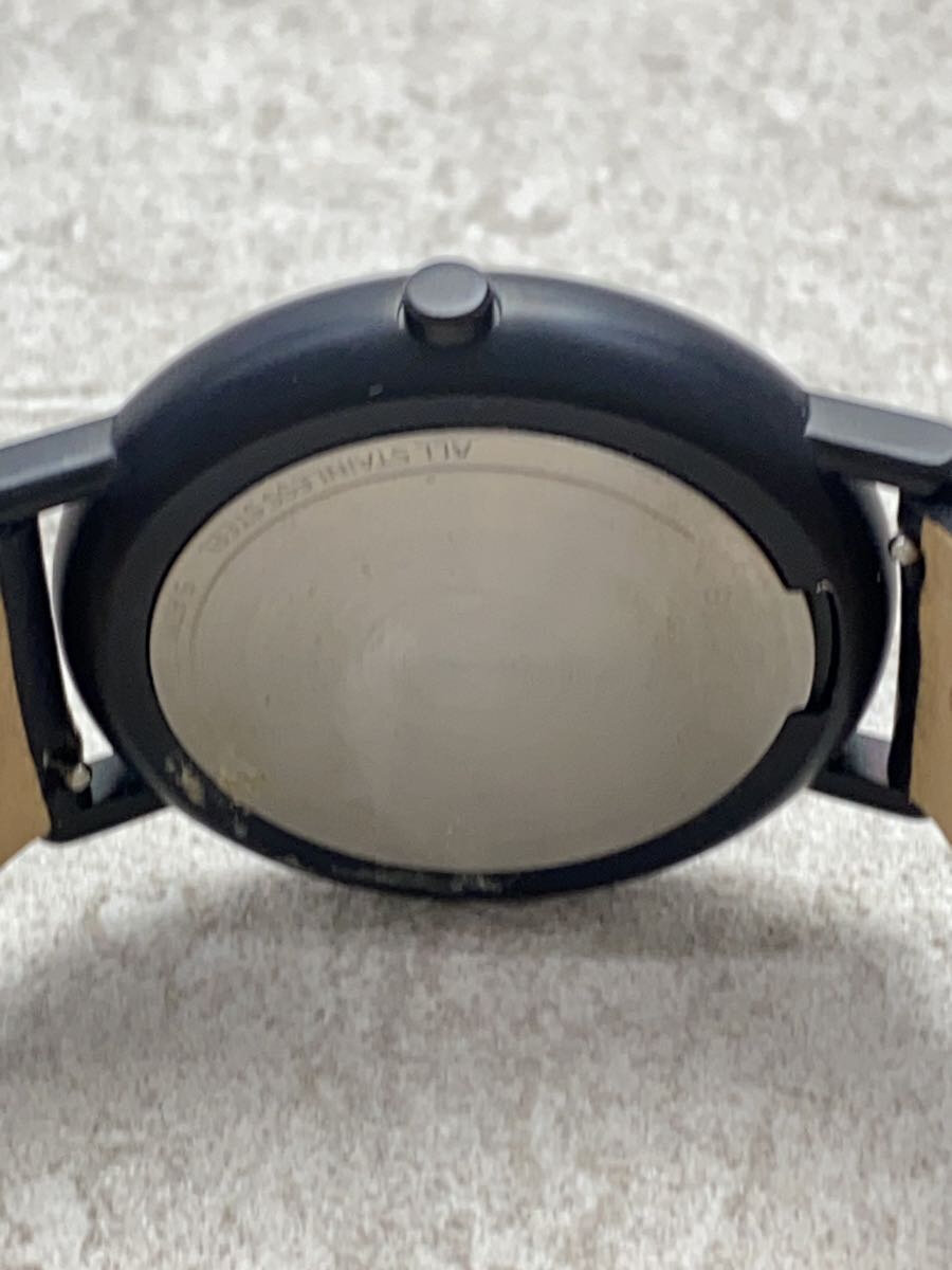 【中古】SKAGEN◆クォーツ腕時計/アナログ/BLK/BLK/電池切れ【服飾雑貨他】